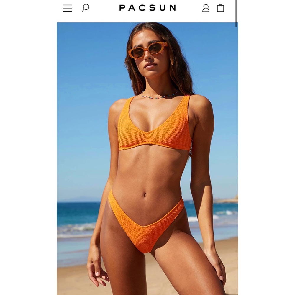 NWOT PacSun Orange Katie Bikini (BRAND NEW)